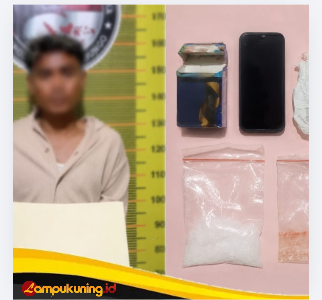 Barang Bukti Sabu Seberat 25,12 Gram Beserta Terduga Pelaku Berhasil Diamankan Satresnarkoba Polres Bungo