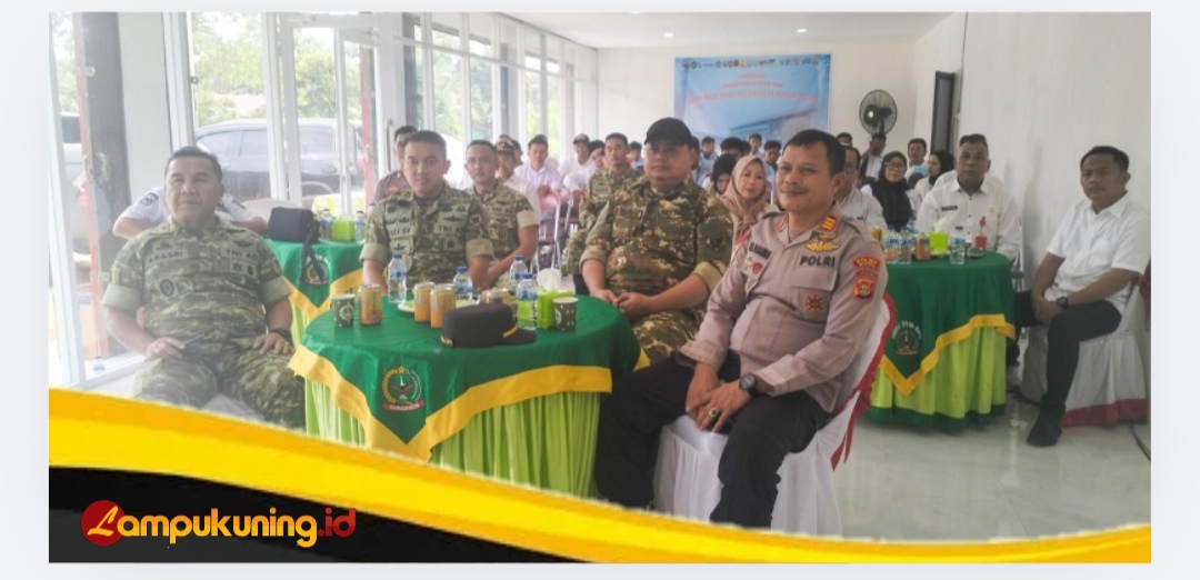Dandim 0416/Bute dan Forkopimda Hadiri zoom meeting Peresmian Operasionalisasi 1061 Koperasi Merah Putih Oleh Presiden RI
