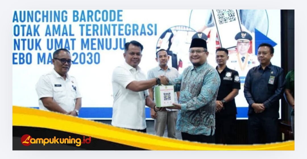 Wakil Bupati Tebo Nazar Efendi Launching Barcode Kotak Amal Terintegrasi Smart Charity Tebo