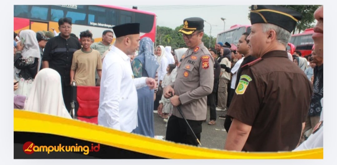Polres Bungo Melaksanakan Pengamanan Keberangkatan JCH Kloter 25 Asal Kabupate Bungo