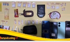 Satresnarkoba Polres Bungo Amankan Tiga Terduga Pelaku Beserta Barang Bukti Sabu 45,16 Gram