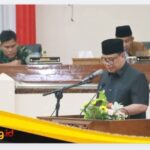 Wabup Katamso Hadiri Paripurna DPRD, Pemkab Tanjab Barat Dukung Ranperda Kependudukan dan Cadangan Pangan.