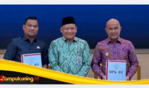 Ketua DPRD Bungo Muhamad Adani Menghadiri Penyerahan LHP BPK RI, Pemkab Bungo Raih WTP