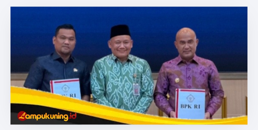 Ketua DPRD Bungo Muhamad Adani Menghadiri Penyerahan LHP BPK RI, Pemkab Bungo Raih WTP