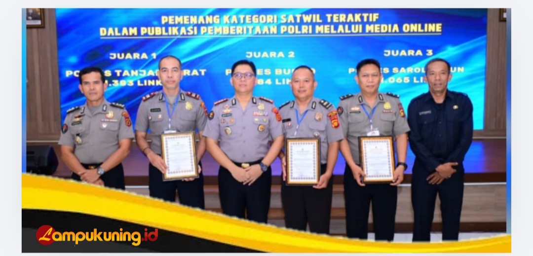 Polres Bungo Raih Juara II Satwil Teraktif Publikasi Pemberitaan Polri