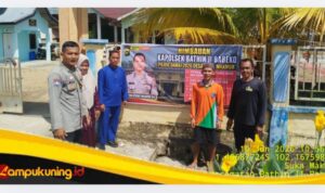 Bhabinkamtibmas Polsek Babeko Pasang Spanduk Imbauan Kamtibmas di Seluruh Dusun, Antisipasi C3 dan Jaga Kondusivitas Pilrio