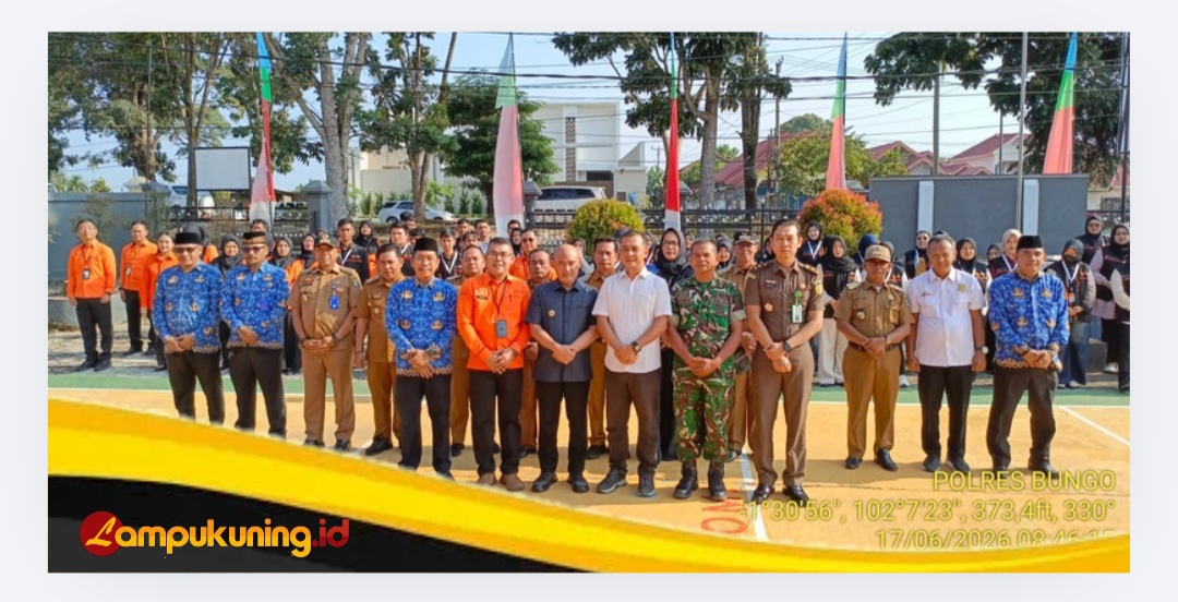 Kasat Intelkam Polres Bungo Menghadiri Apel Pencanangan pelaksanaan Sensus Ekonomi 2026 Kabupaten Bungo