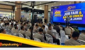 Wakapolres Bungo dan Kabag SDM Polres Bungo Hadiri Pembukaan Bhayangkara Presisi Job Fair & Bazar UMKM Polda Jambi 2026