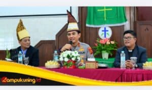 Kapolda Jambi Silaturahmi dengan Pengurus Gereja GBKP dan GKPS di Kota Jambi