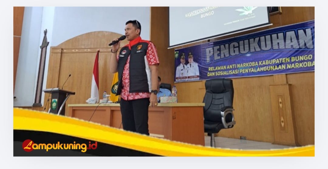 Generasi Muda Terancam, Satresnarkoba Polres Bungo Ingatkan Bahaya Narkoba di Hadapan Relawan Anti Narkoba