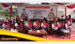 Semarak Hari Bhayangkara ke-80, Polres Bungo Gelar Olahraga Bersama Ribuan Masyarakat di Pelepat Ilir