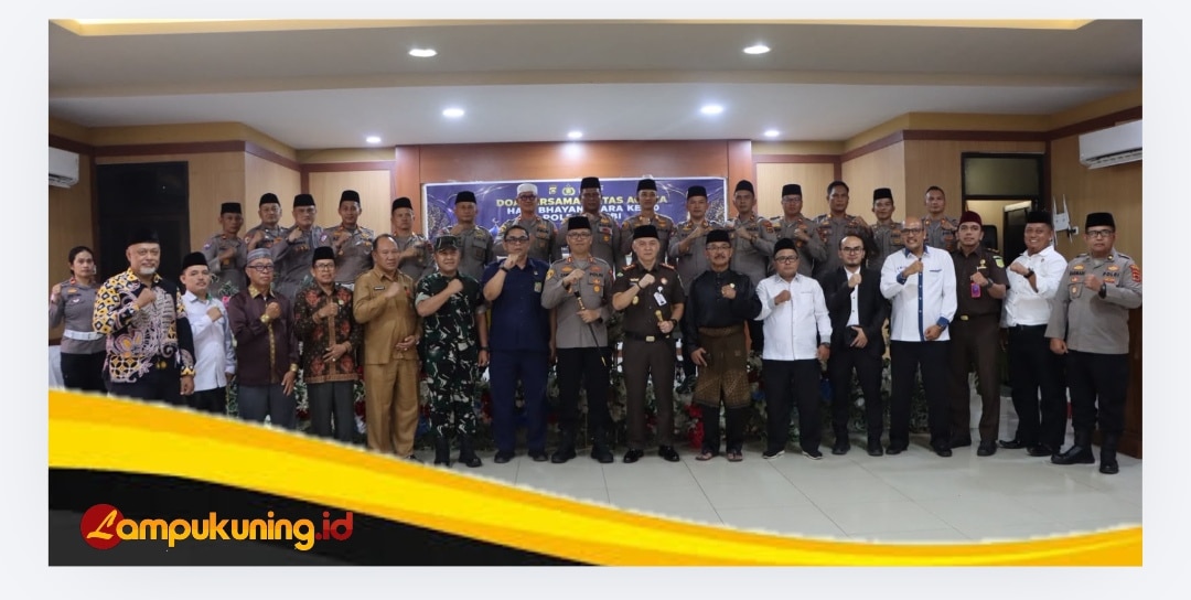 Doa Lintas Agama Warnai Peringatan HUT Bhayangkara ke-80, Polres Bungo Teguhkan Komitmen Jaga Kerukunan dan Kamtibmas