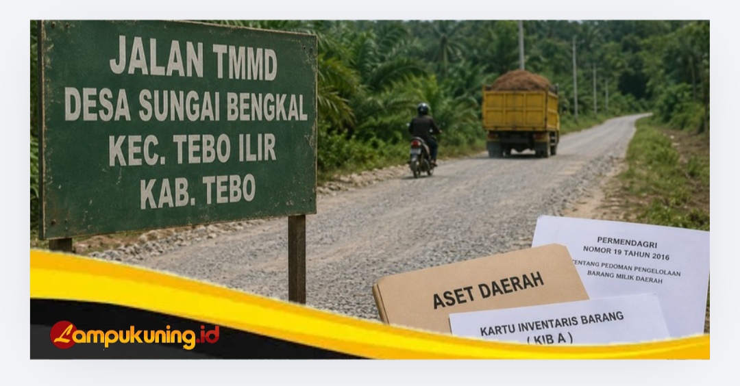 Polemik Jalan TMMD Tebo Terkuak: Belum Tercatat sebagai Aset Daerah, Pengajuan PT Montd'Or Oil Masih Buntu.