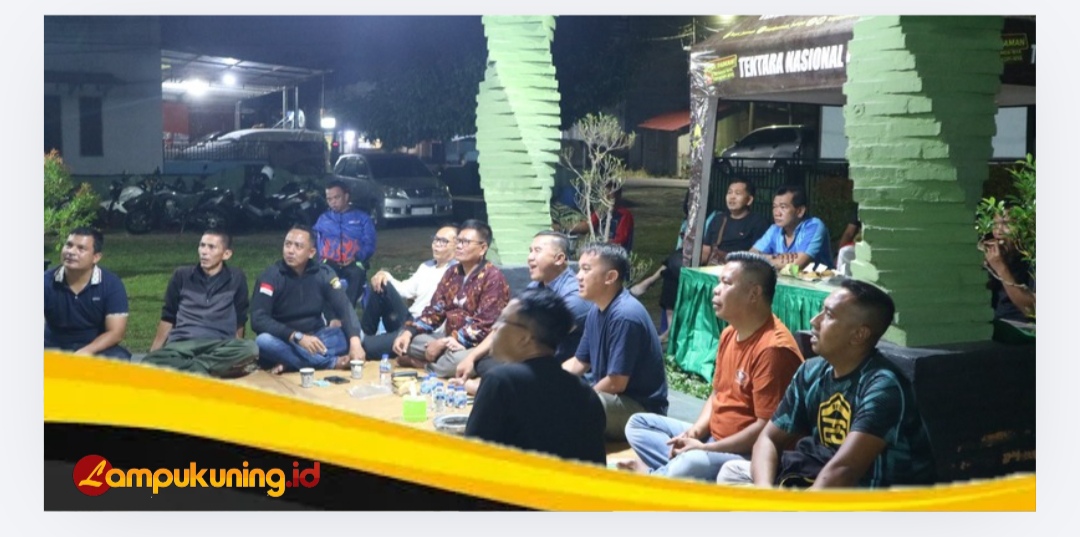 Mempererat Kebersamaan TNI dan Rakyat, Kodim 0416 Bungo Tebo Gelar Nobar Piala Dunia 2026