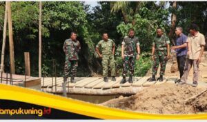 IMG_20260708_090353 Dandim 0416/Bungo Tebo Letkol Inf Yudi Susilo Yudhanto Tinjau Pembangunan Jembatan Garuda Merah Putih