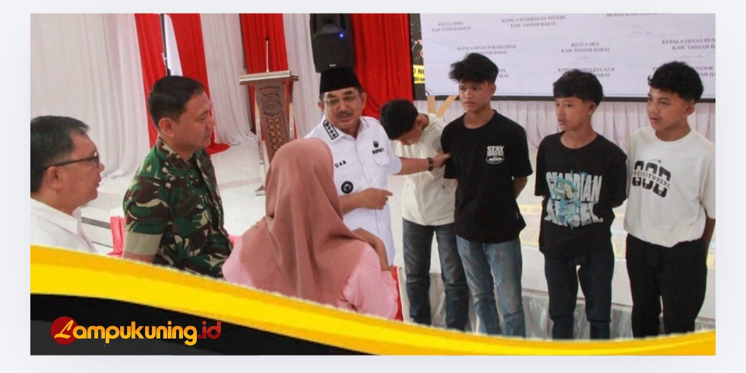 Bupati Anwar Sadat Pimpin Deklarasi Tolak Geng Motor, Perkuat Sinergi Jaga Keamanan Tanjab Barat.