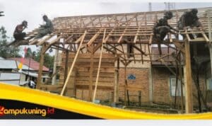 IMG_20260720_115753 Masuk Program RTLH TMMD Ke-129 Kodim 0416/Bute, Rumah Maskur Hanapi Kini Sudah Tahap Pemasangan Rangka Atap