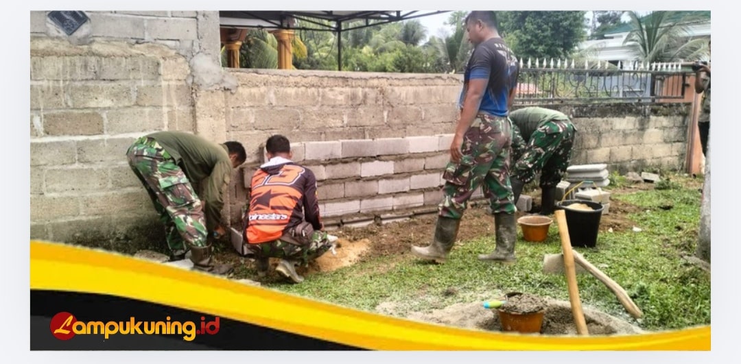 Satgas TMMD Ke-129 Kodim 0416/Bute Bangun Kran Air Sumur Bor