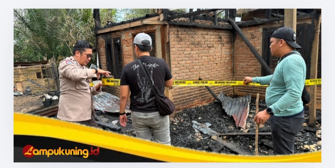 Ditinggal Ke Kebun, Rumah Ludes Terbakar