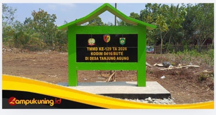 Tugu TMMD Ke-129 Kodim 0416 Bute, Simbol Kemanunggalan TNI dan Rakyat Selesai Dibangun