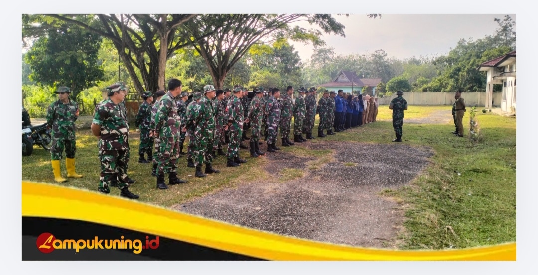 Apel Pagi Menambah Semangat Personel  Satgas TMMD Ke-129 Kodim 0416/Bute