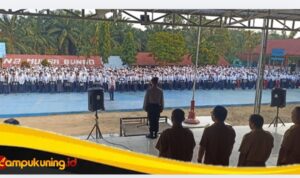 Kapolres Bungo Kerahkan Personel Jadi Pembina Upacara, Pelajar Dibentengi dari Narkoba dsn Geng Motor