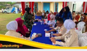 Kepedulian TNI Terhadap Kesehatan Masyarakat Kembali Ditunjukan dalam Rangkaian Kegiatan Tim Wasev TMMD Ke-129 