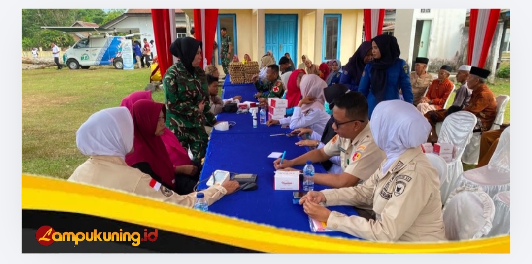 Kepedulian TNI Terhadap Kesehatan Masyarakat Kembali Ditunjukan dalam Rangkaian Kegiatan Tim Wasev TMMD Ke-129 