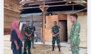 Ini yang Disampaikan Ibu Maimunah kepada Dansatgas TMMD Ke-129 Kodim 0416/Bute Letkol Inf Yudi Susilo Yudhanto