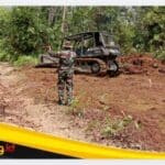 TMMD129_KODIM0416_20260719_142612 Koordinasi Pembukaan Badan Jalan Baru,Terus Dilakukan oleh Anggota Satgas TMMD Ke-129 Kodim 0416/Bute