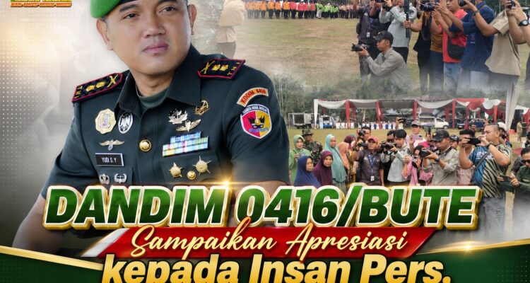 Dandim 0416/Bute Apresiasi Kepada Insan Pers Yang Mengawal Program TMMD Ke-129