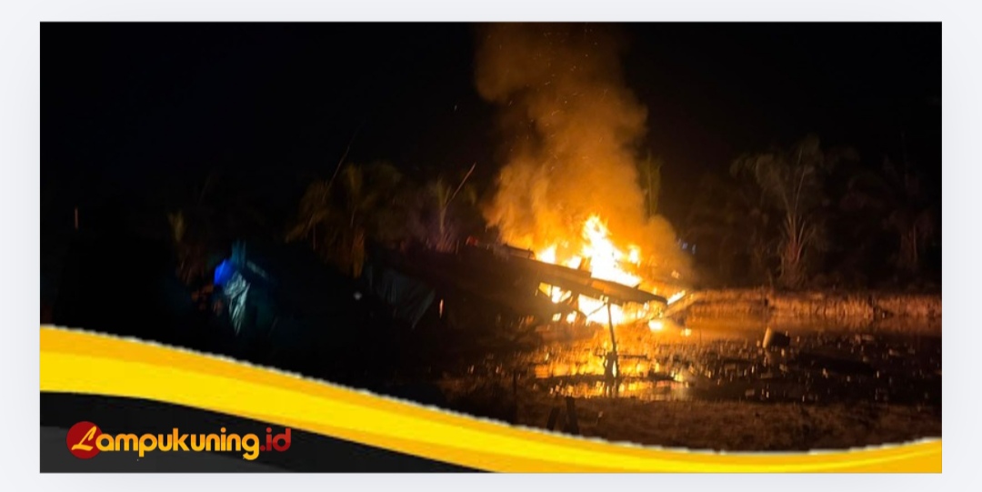 Tim Gabungan Tertibkan PETI di Sungai Buluh Bungo, 15 Rakit Penambangan Dilumpuhkan