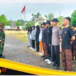Jelang Hari Kemerdekaan RI, Satgas TMMD Ke-129 Kodim 0416/Bute, Berikan Pelatihan Paskibra Pelajar Tingkat SMA