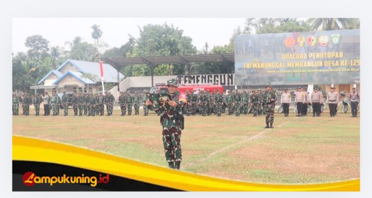 Dandim 0416/Bute Melaporkan Sasaran Fisik dan Non Fisik Program TMMD Ke-129 Rampung 100 persen