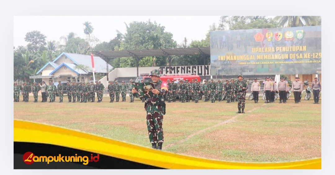 Dandim 0416/Bute Melaporkan Sasaran Fisik dan Non Fisik Program TMMD Ke-129 Rampung 100 persen