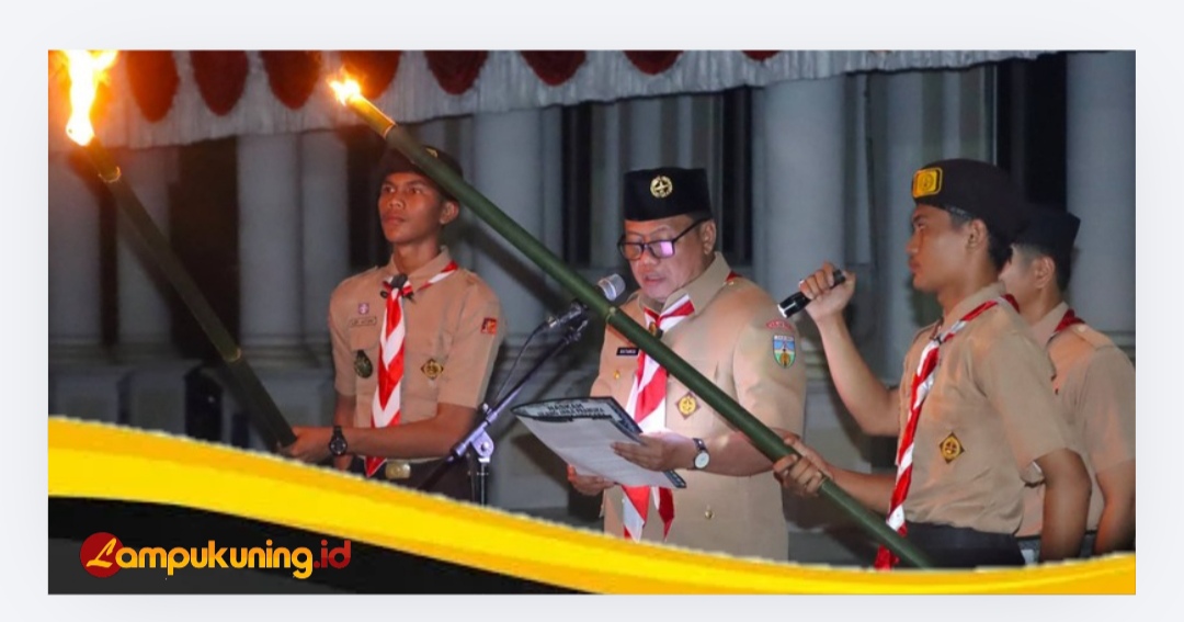Wakil Bupati Katamso Pimpin Renungan dan Ulang Janji Pramuka ke-65, Ratusan Peserta Semarakkan Pawai Pramuka Gembira.