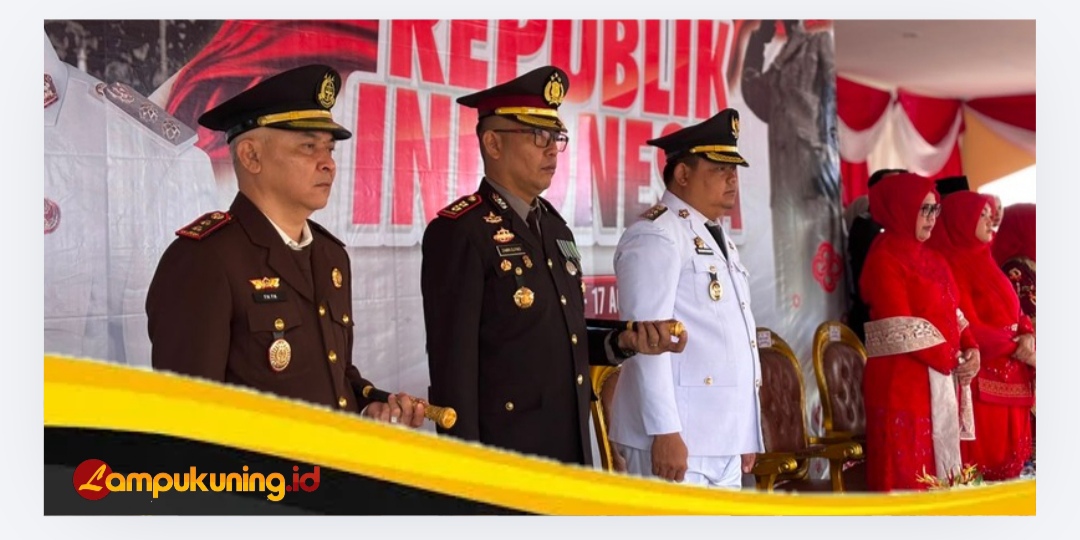 Kapolres Bungo Hadiri Upacara HUT RI ke-81 di Lapangan MTQ Baru