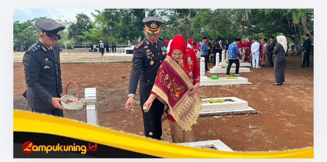 Kapolres Bungo Pimpin Ziarah Nasional, Tanamkan Semangat Juang Pahlawan di HUT ke-81 RI
