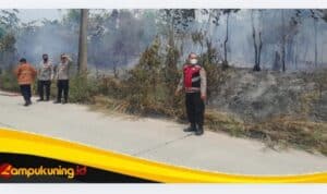 Kapolres Bungo Turun Langsung Ground Check Karhutla, 1 Hektare Lahan Terbakar