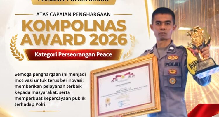 IMG-20260918-WA0022 Aipda Arjunif Personel Polsek Bathin II Babeko Raih Peringkat I Kategori Perseorangan di Kelompok Peace Kompolnas Awards 2026