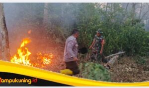 IMG_20260905_152044 Polsek Muko Muko Bathin VII Berjibaku Padamkan Api di Lahan Karet