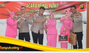 Suasana Haru Warnai Kenal Pamit Kasat Reskrim Polres Bungo