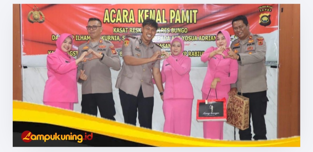 Suasana Haru Warnai Kenal Pamit Kasat Reskrim Polres Bungo