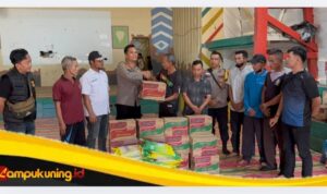 Kapolres Bungo Salurkan Bantuan untuk 11 KK Korban Kebakaran di Rantau Tipu