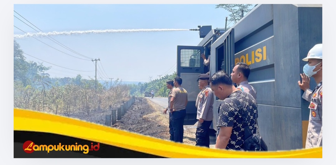Polres Bungo Melakukan  Ground Check Titik Hotspot yang Terpantau di Wilayah Desa Senamat, 