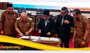 Bupati Bungo Hadiri Rapur Penandatanganan Nota Kesepakatan Rancangan Perubahan KUA Dan Perubahan PPAS APBD Kabupaten Bungo TA 2026
