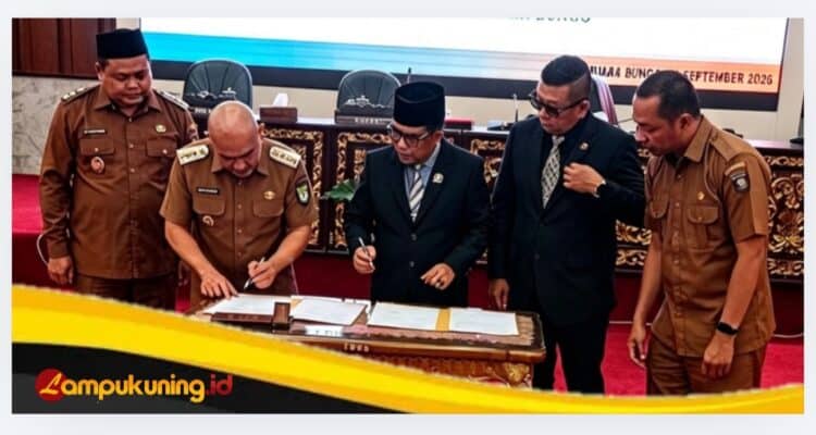 Bupati Bungo Hadiri Rapur Penandatanganan Nota Kesepakatan Rancangan Perubahan KUA Dan Perubahan PPAS APBD Kabupaten Bungo TA 2026