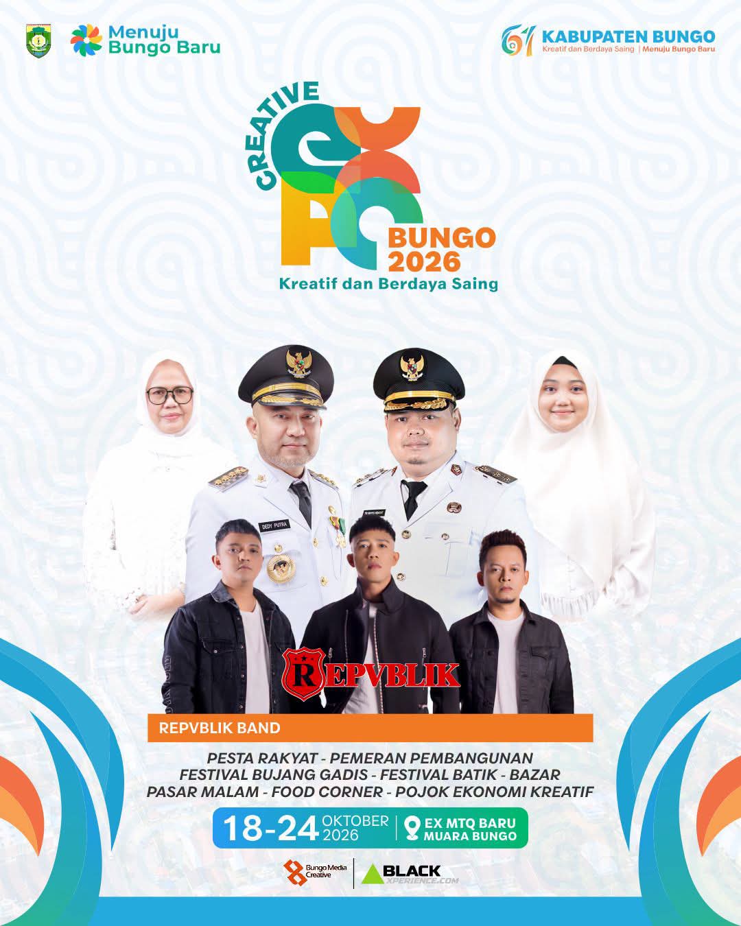 HUT ke-61 Kabupaten Bungo Bakal Dihadiri Menteri dan Dihibur Group Band Republik