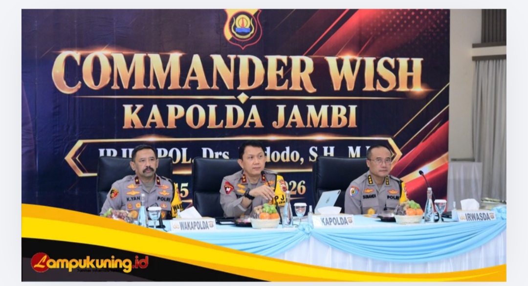 Kapolda Jambi Sampaikan Commander Wish, Tekankan Pelayanan Publik dan Penegakan Hukum Berkeadilan