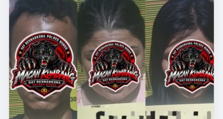 Satu Pria dan Dua Wanita Diamankan Satresnarkoba Polres Bungo